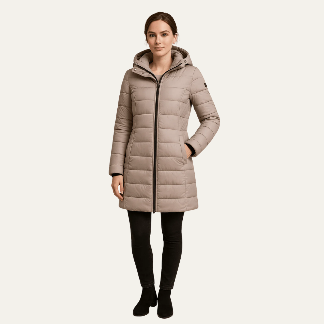 VogeLuxe | Women’s Long Hooded Puffer Coat