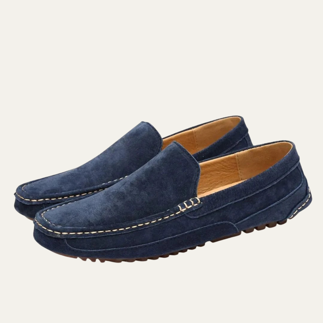 VogeLuxe | Men’s Suede Hand-Stitched Moccasins