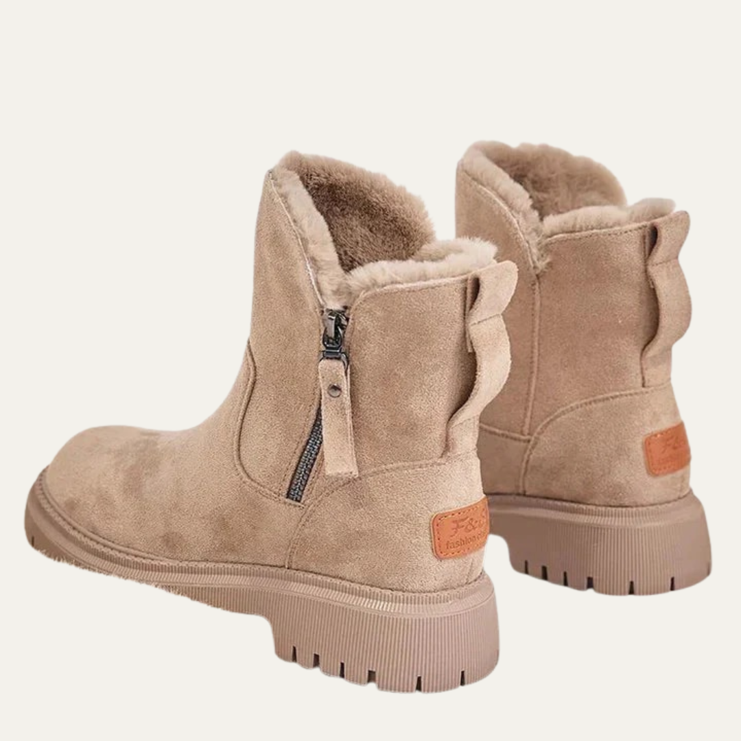 VogeLuxe | Women’s Faux Fur Lined Platform Winter Ankle Boots