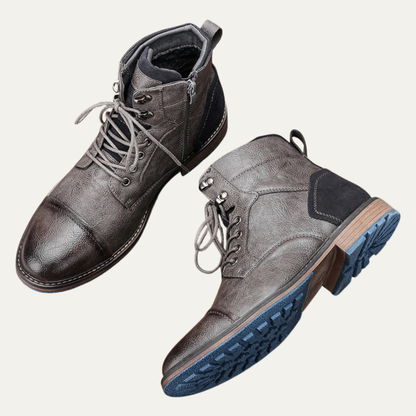 VogeLuxe | Men’s Textured Slip On Croc Pattern Ankle Bootie