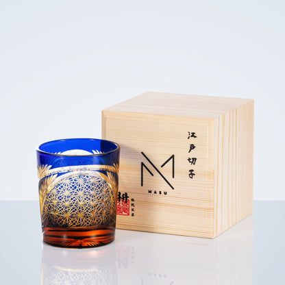 Luxury Whisky Glass Set with Wooden Gift Box
