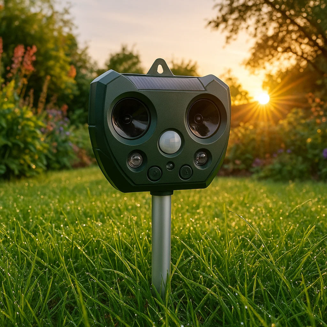 Outdoor Solar Powered Bird Repellent Device - VogeLuxe