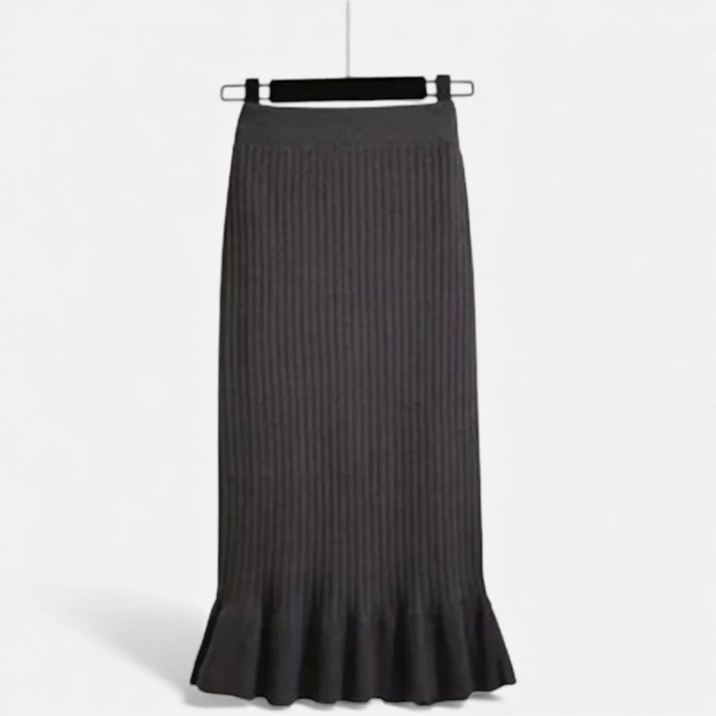Comfortable High Waist Knit Mini Skirt