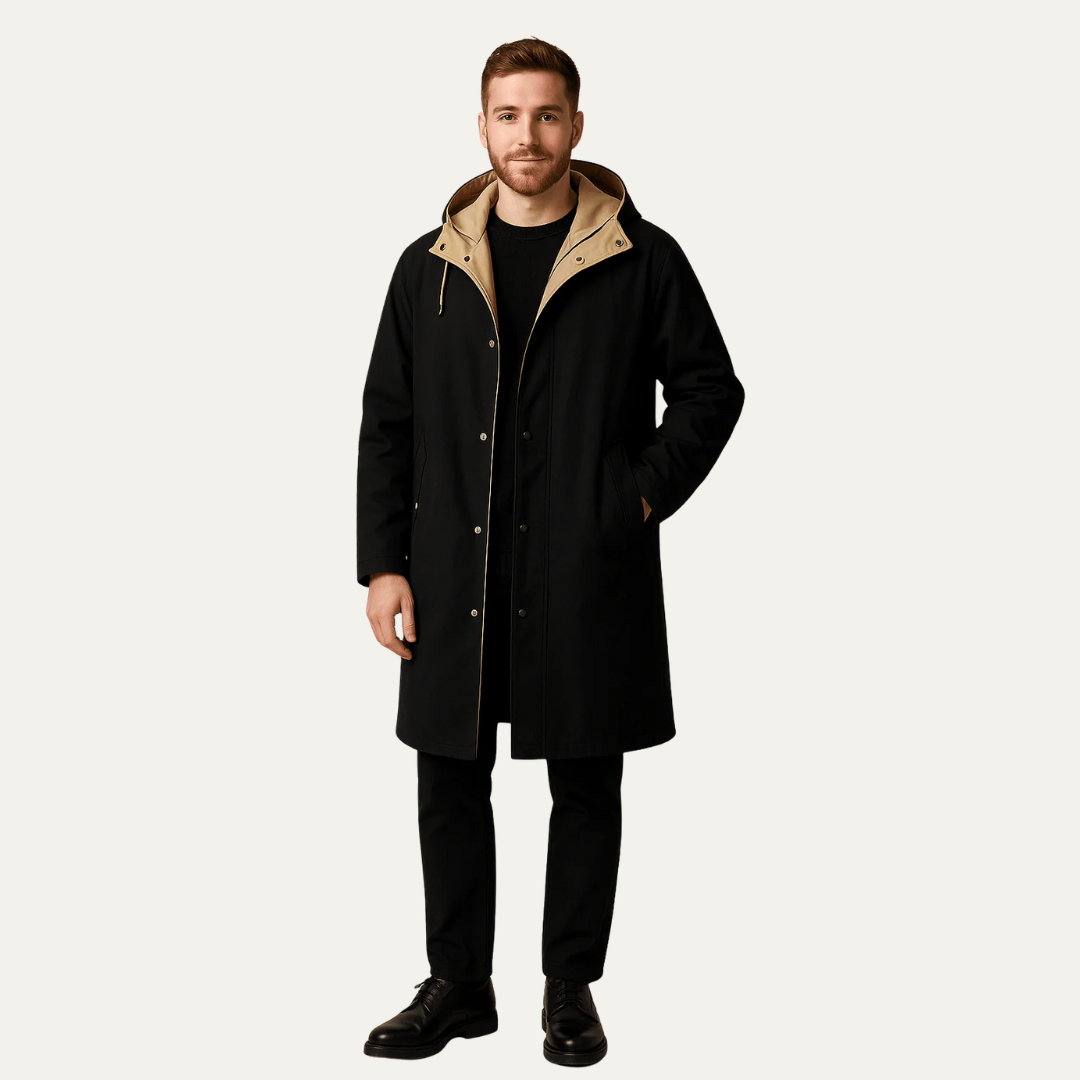VogeLuxe | Men’s Minimalist Weather Ready-Parka