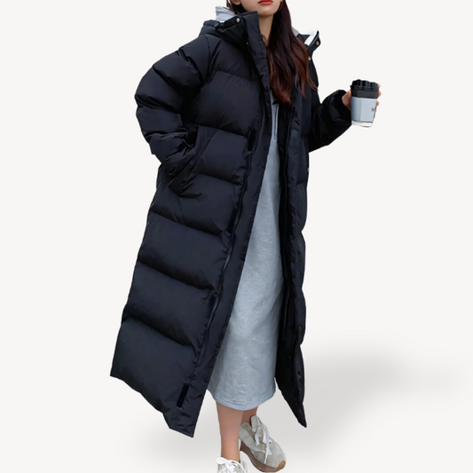 Women's Plus Size Down Filled Parka Coat - VogeLuxe
