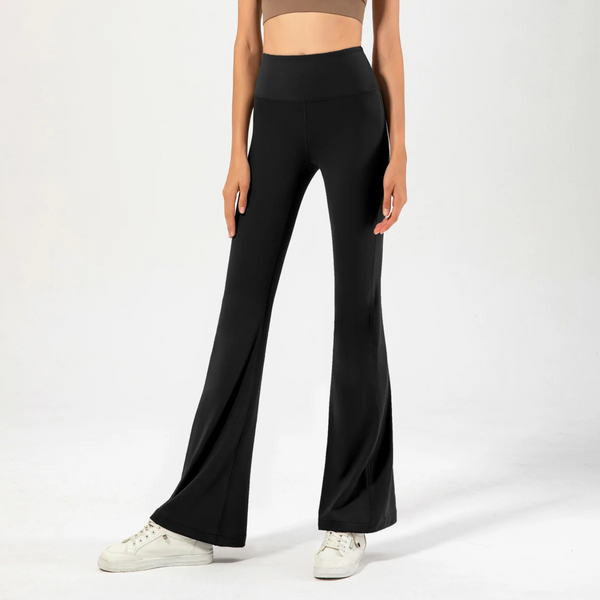 Comfortable High Waisted Wide Leg Stretch Pants - VogeLuxe