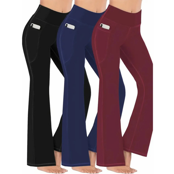 Comfortable Fit Wide Leg Women's High Waist Pants - VogeLuxe