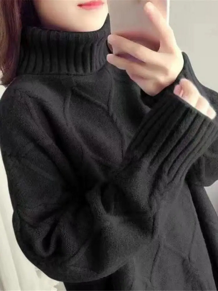 Cozy Oversized Winter Knit Sweater for Women