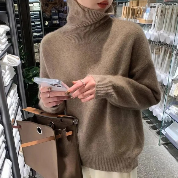 Cozy Women's Winter Turtleneck Sweater