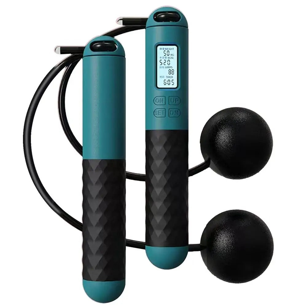Portable Wireless Jump Rope with Digital Tracker for Fitness Workout