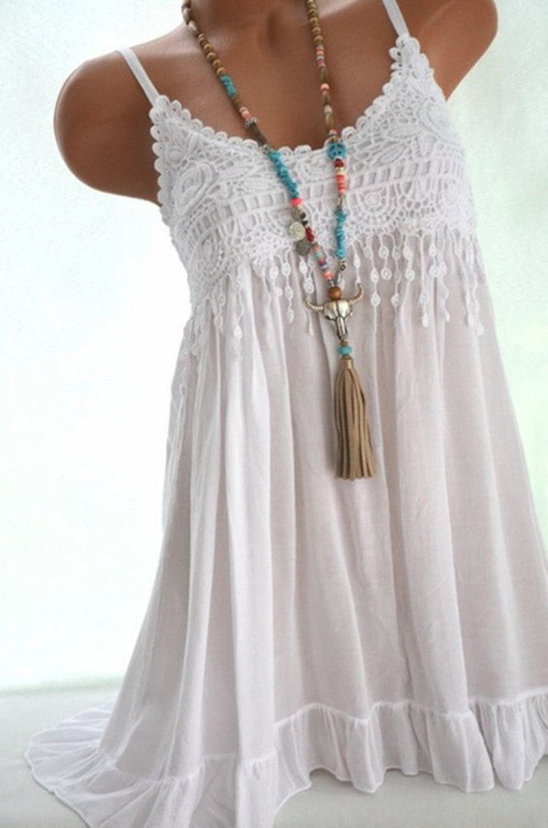 Lightweight Women's Sleeveless Sundress for Summer - BritishElegance