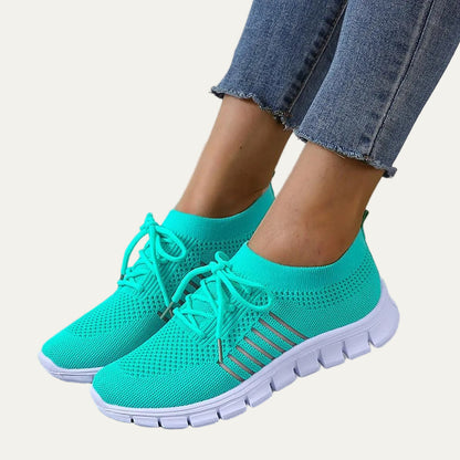 VogeLuxe | Women’s Rhinestone Accent Platform Casual Sneakers
