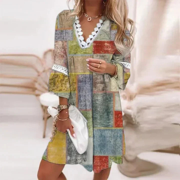 Airy Floral Sundress for Women in Light Fabric