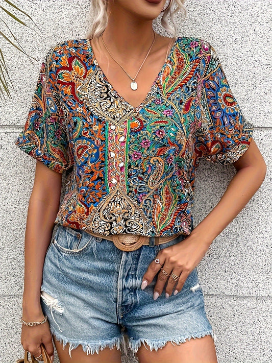 Classic Floral Women's Blouse - VogeLuxe
