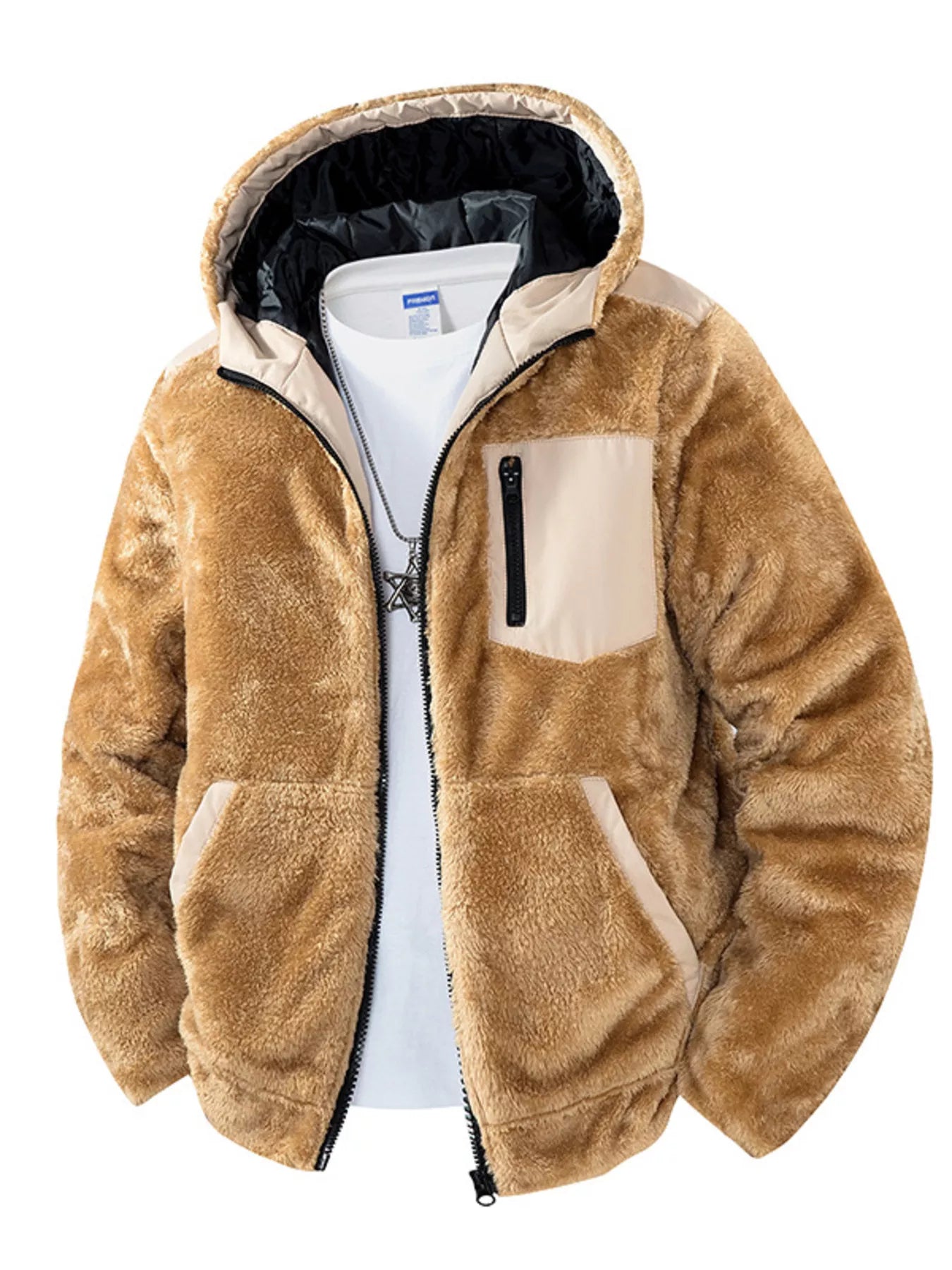 Warm Men's Full Zip Fleece Hoodie Jacket - VogeLuxe