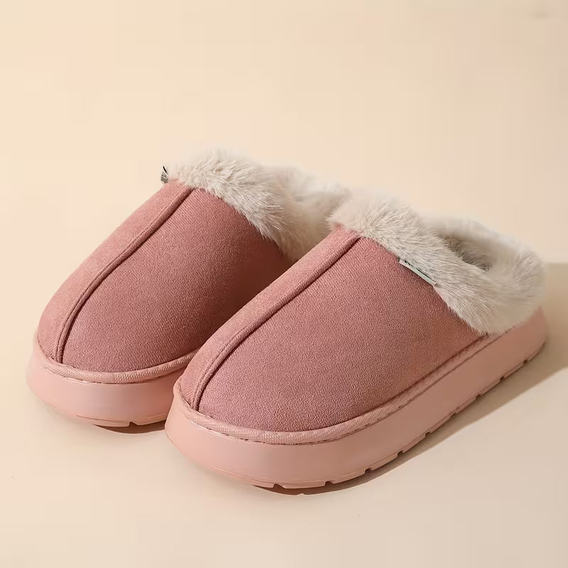 Cozy Women's Fleece Slippers - Soft Warm Winter Shoes