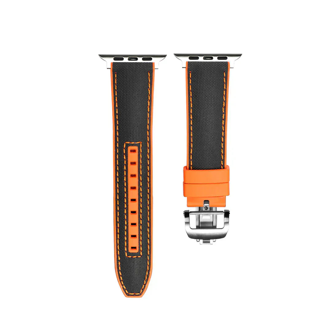 Soft Silicone Apple Watch Strap With Secure Buckle