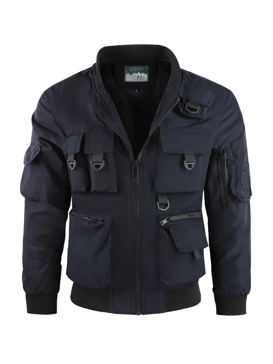 Waterproof Mens Tactical Jacket with Multiple Pockets - VogeLuxe