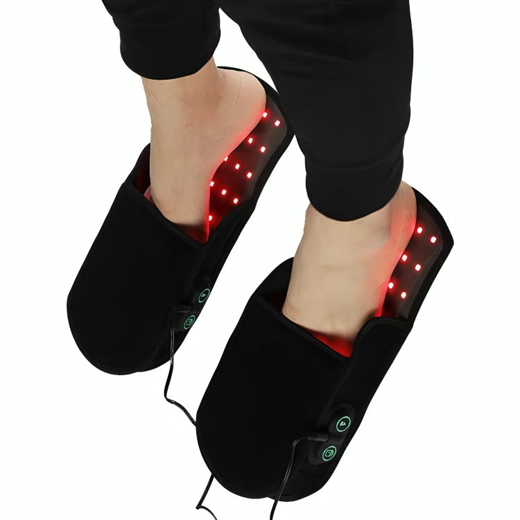 Heated Red Light Therapy Slippers for Foot Relief - VogeLuxe