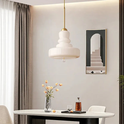 Sleek Round Glass Pendant Lamp