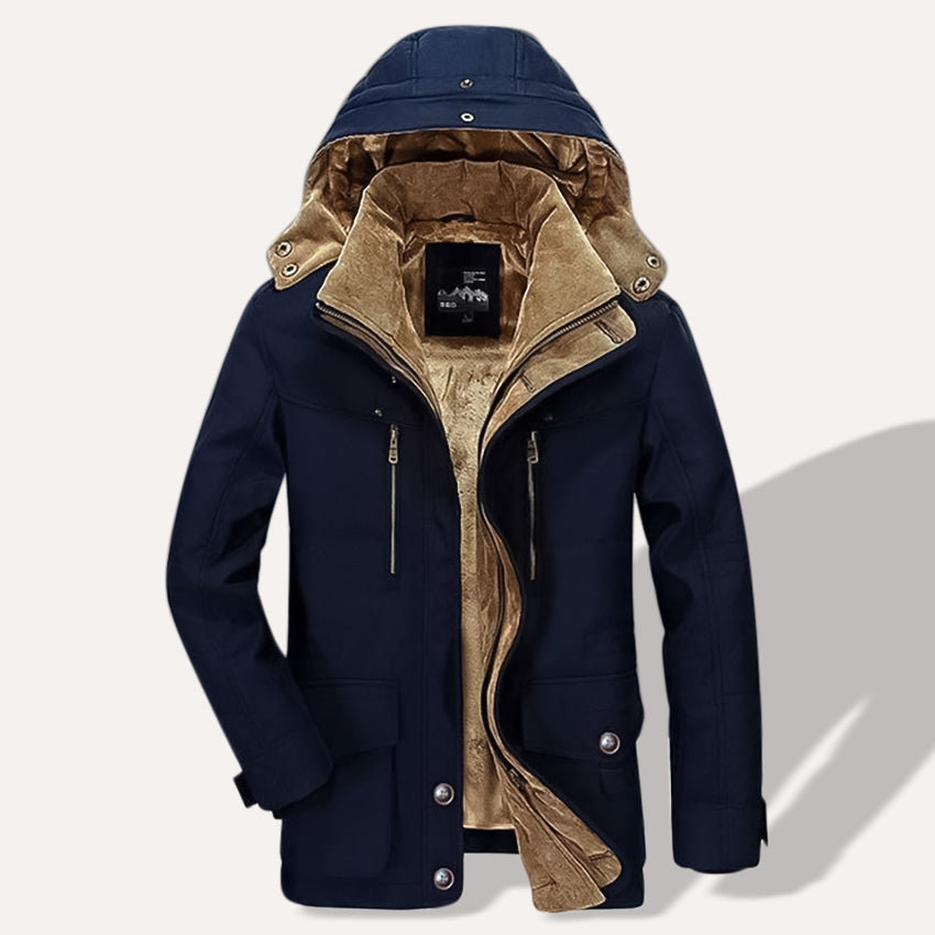 Warm Men's Down Everyday Parka Coat - VogeLuxe
