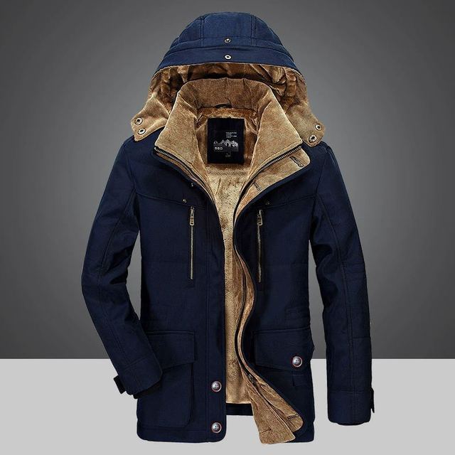 Warm Mens Winter Parka With Soft Fleece Lining