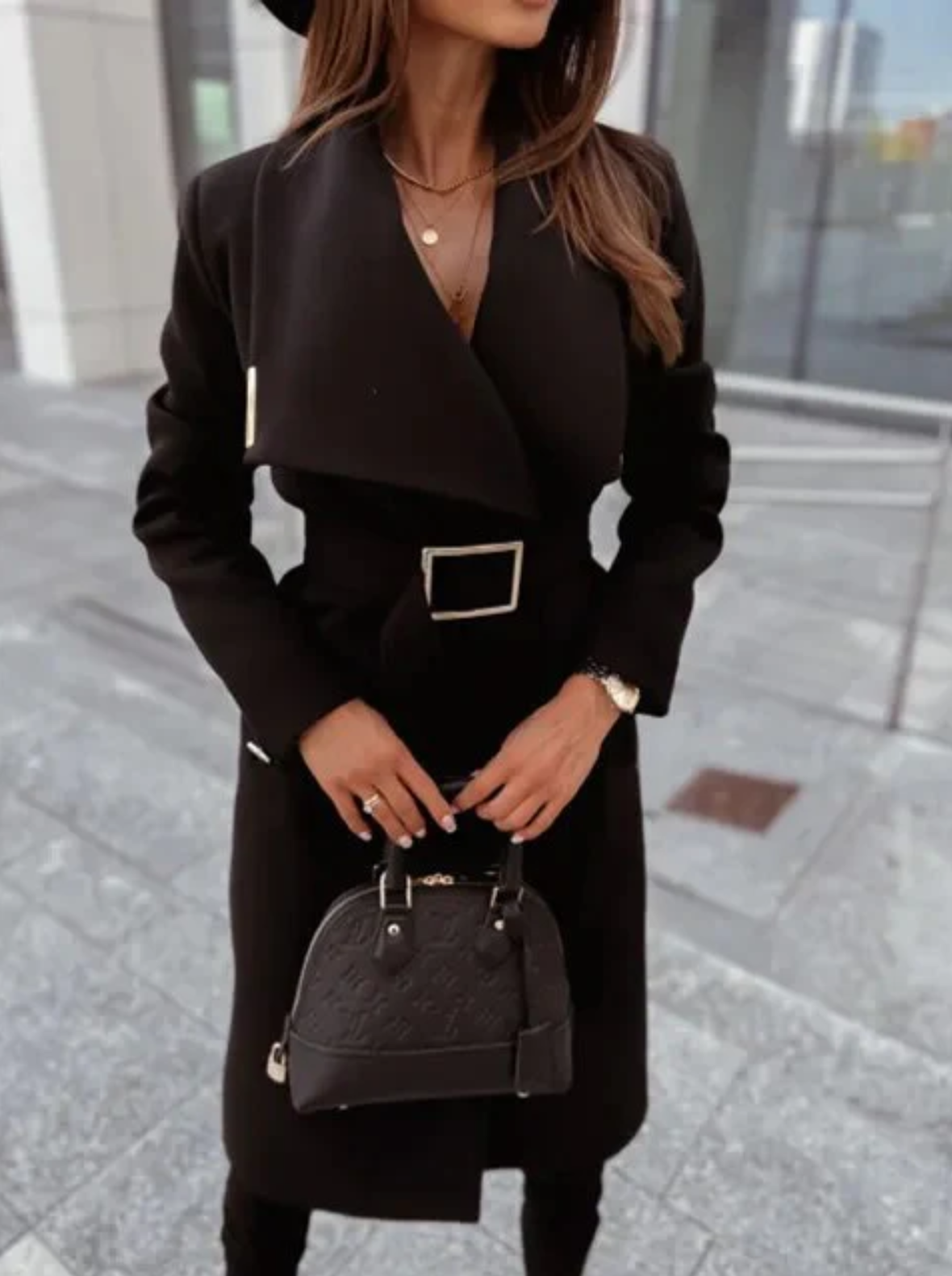 Classic Waterproof Trench Coat with Belt