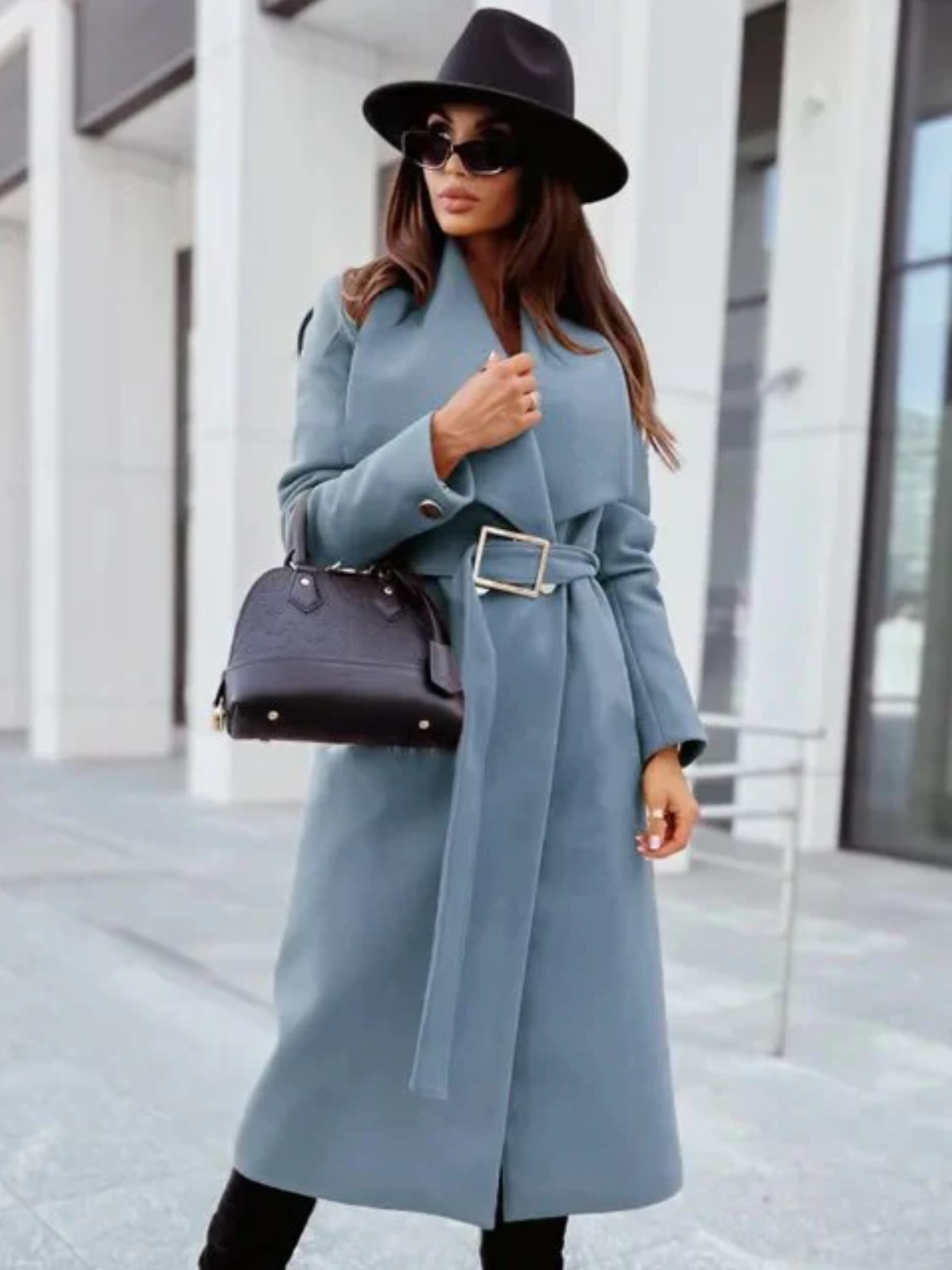 Classic Waterproof Trench Coat with Belt