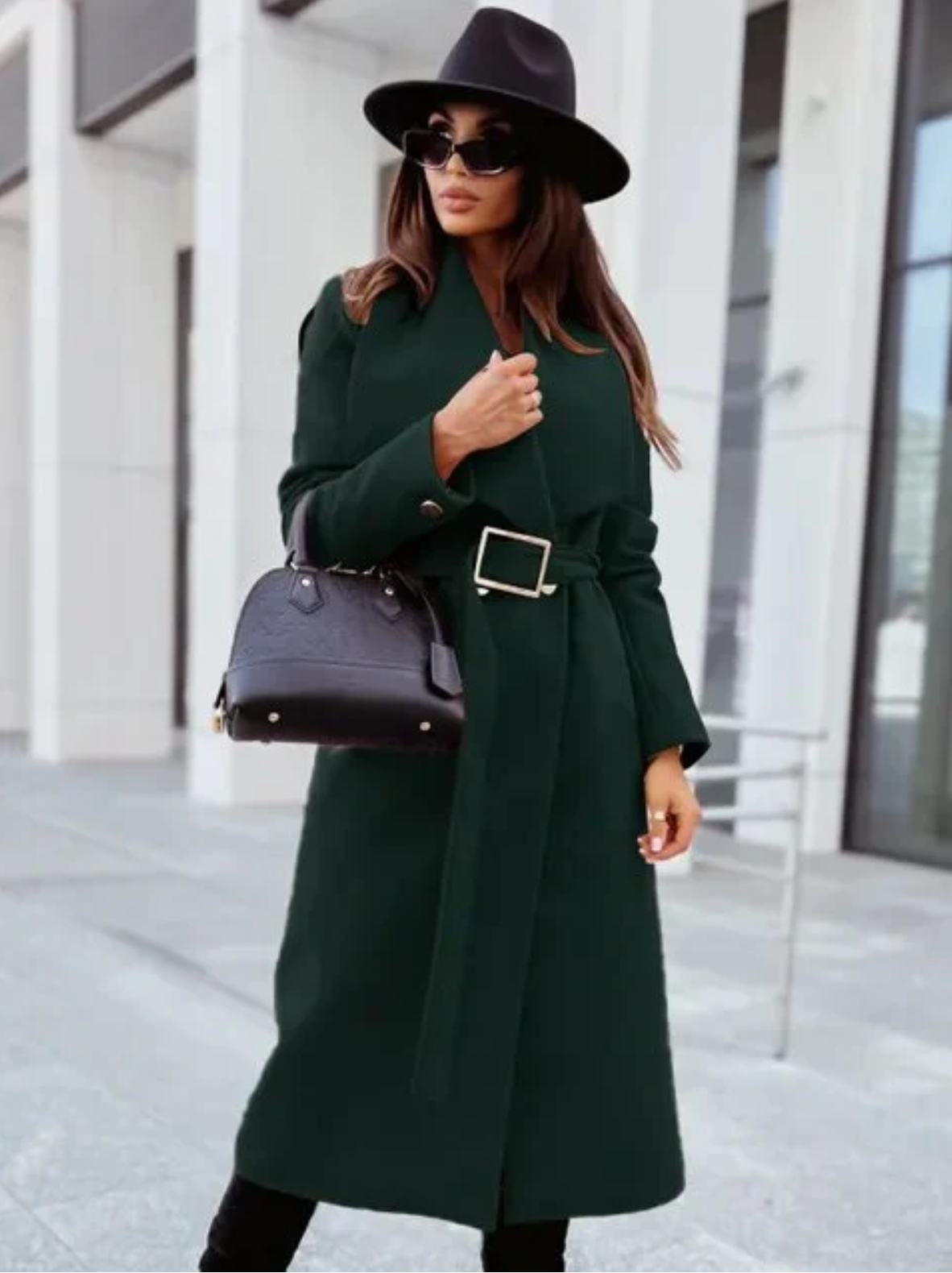 Classic Waterproof Trench Coat with Belt