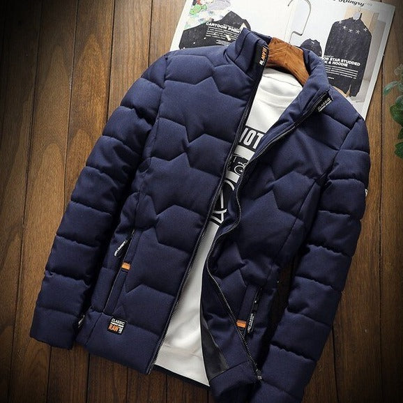 VogeLuxe | Men’s Lightweight Chevron Quilted Puffer Jacket