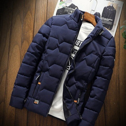 VogeLuxe | Men’s Lightweight Chevron Quilted Puffer Jacket
