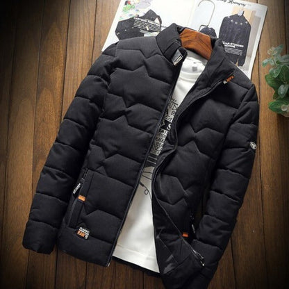 VogeLuxe | Men’s Lightweight Chevron Quilted Puffer Jacket
