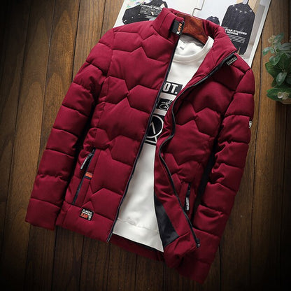 VogeLuxe | Men’s Lightweight Chevron Quilted Puffer Jacket