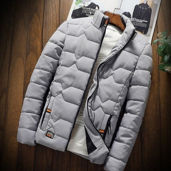 VogeLuxe | Men’s Lightweight Chevron Quilted Puffer Jacket