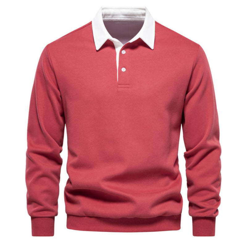 Comfortable Winter Knitted Polo Sweater