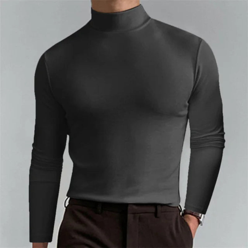Cozy Mens Slim Fit Winter Fleece Sweater