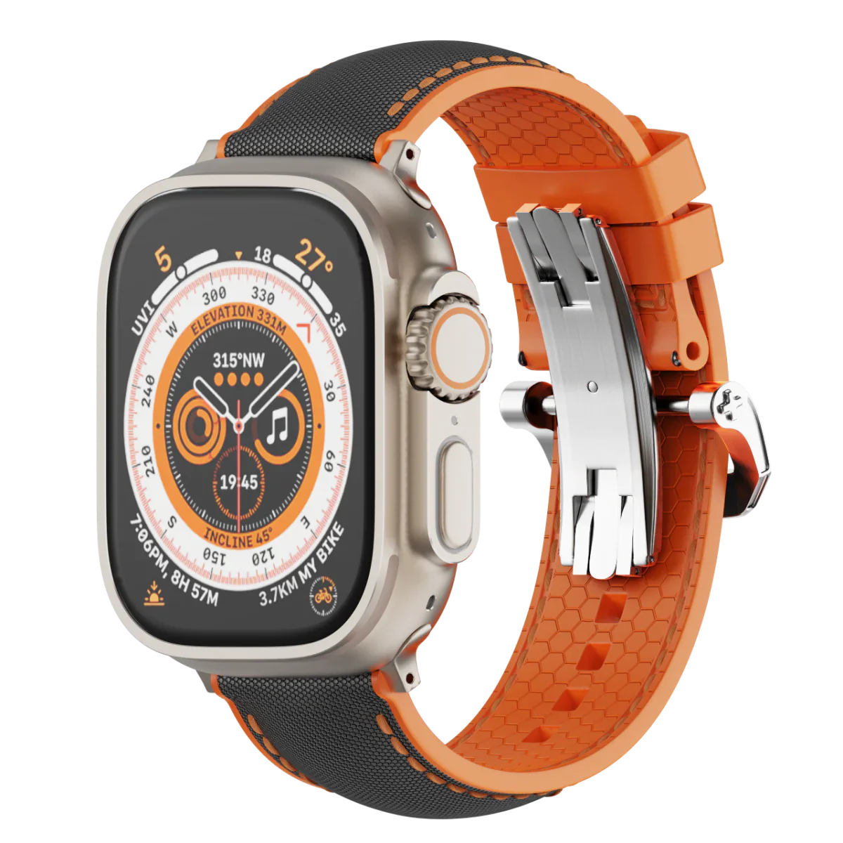 Soft Silicone Apple Watch Strap With Secure Buckle - VogeLuxe