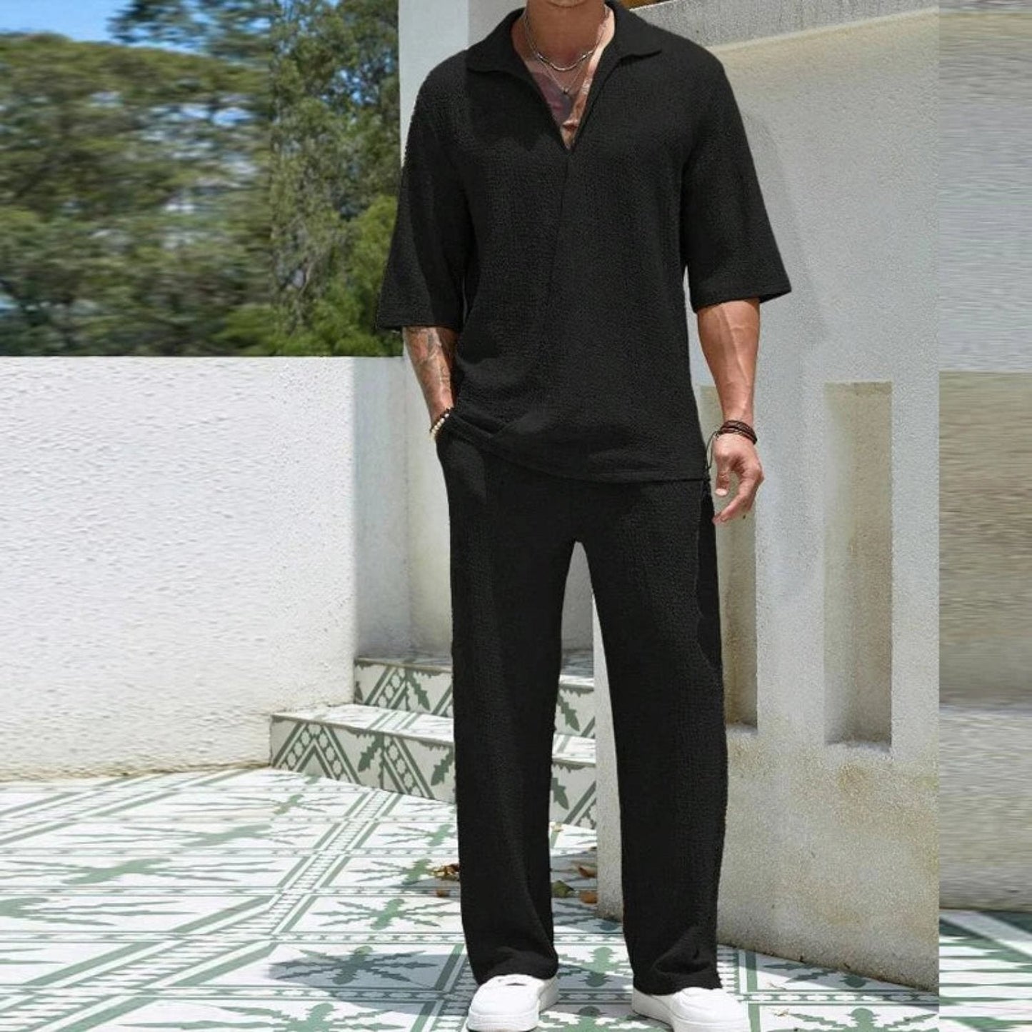 Stylish Casual Short Sleeve Outfit