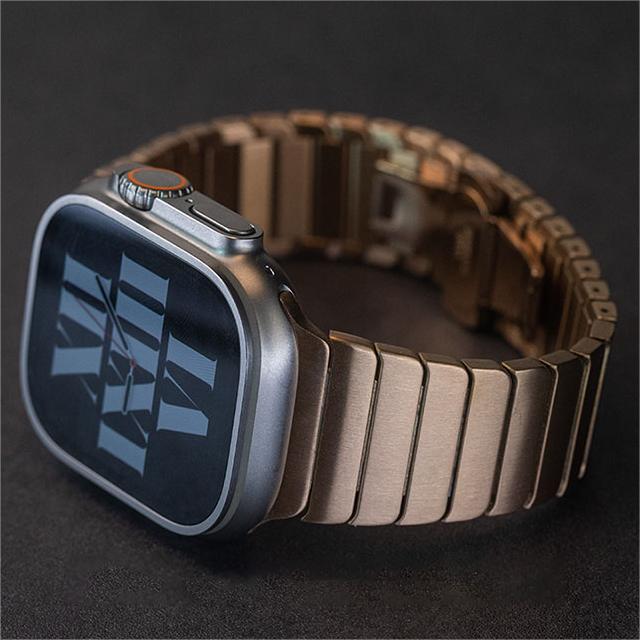 Stainless Steel Apple Watch Band with Secure Clasp