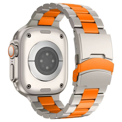 Durable Metal Strap for Apple Watch with Secure Buckle