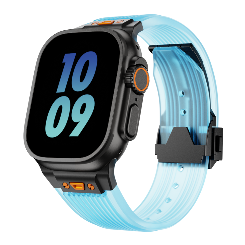 Clear Apple Watch Band Silicone Strap
