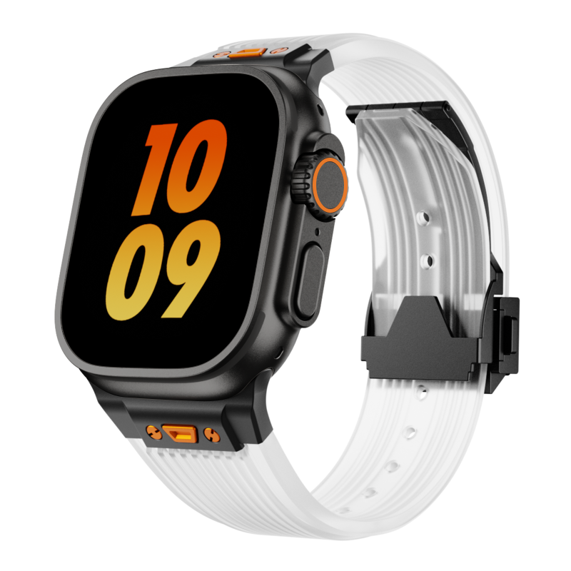 Clear Apple Watch Band Silicone Strap