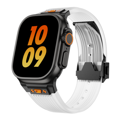 Clear Apple Watch Band Silicone Strap
