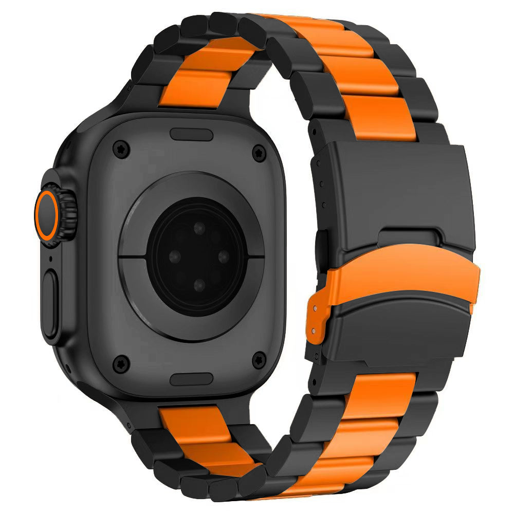 Durable Metal Strap for Apple Watch with Secure Buckle
