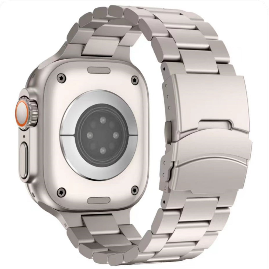Durable Metal Strap for Apple Watch with Secure Buckle