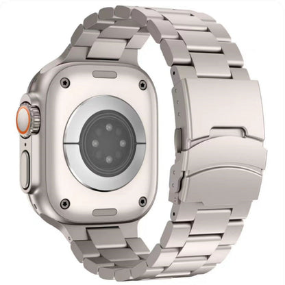 Durable Metal Strap for Apple Watch with Secure Buckle
