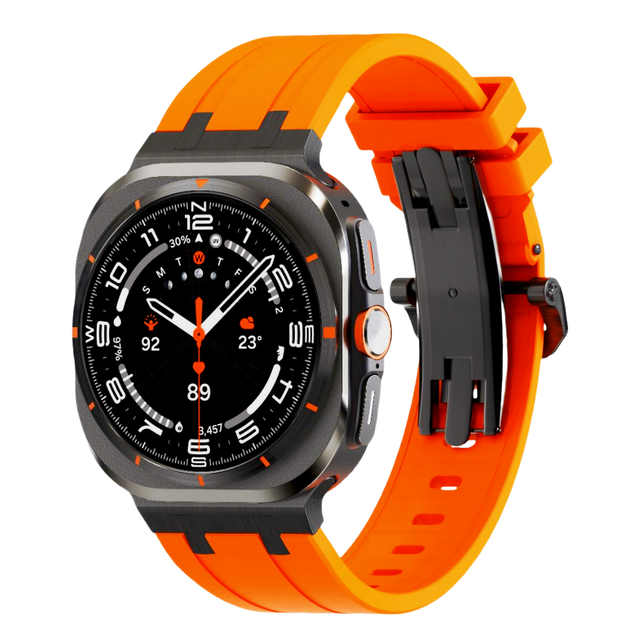 Durable Soft Strap with Metal Clip for Samsung Watch Ultra