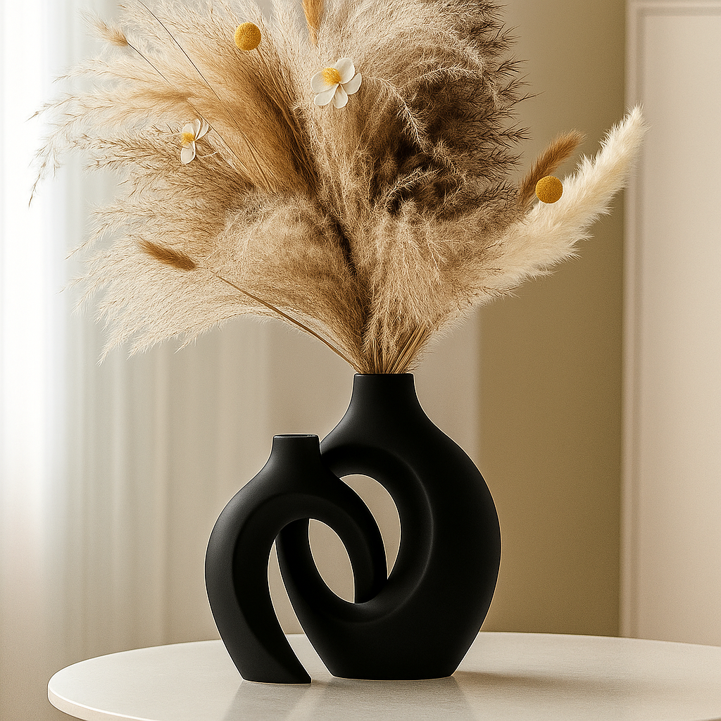 Simple Elegant White Vase Set