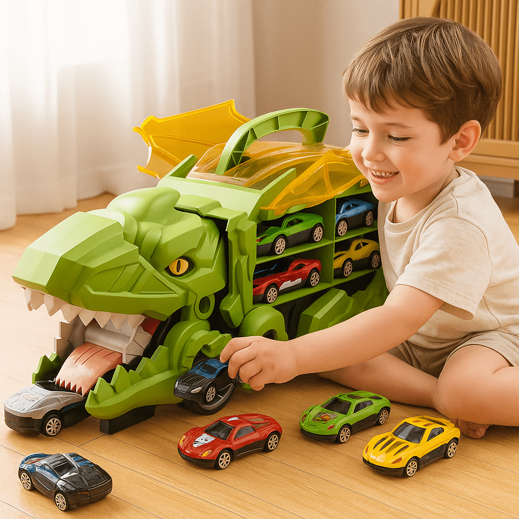 Fun Kids Car Track Playset with Toy Vehicles - VogeLuxe