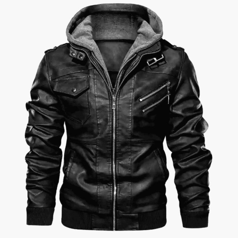 Men's Fit Hooded Coat - Lightweight Everyday Jacket - VogeLuxe